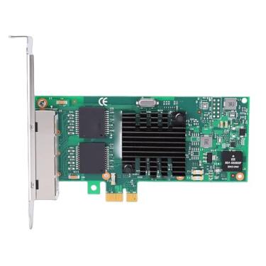 Imagem de Serounder Placa de Rede PCI Express, Adaptador Gigabit Ethernet de 4 Portas Com Chip, Interface PCIE 2.1 X1 para Aplicações Industriais de PC Desktop de Servidor