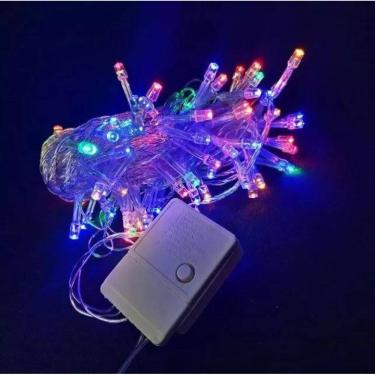 Imagem de Pisca-Pisca Luz Multifunção 100 LEDs 9 Metros Branco