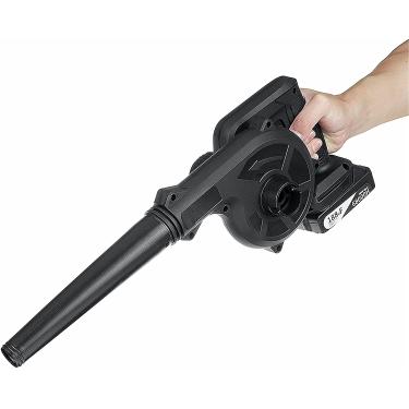 Imagem de Soprador de folhas sem fio recarregável soprador sem fio aspirador de pó de jardim soprador de ar portátil para sopro de poeira computador coletor de poeira soprador aspirador de pó (cor: com 1