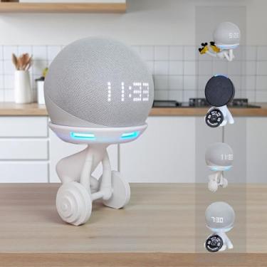 Imagem de Suporte Alexa Echo Dot 3, 4 e 5, Echo Pop e Echo Max Robert Cross Fit Esporte Multiuso e outros. Coleção, Decoração Presente. Stand de Mesa