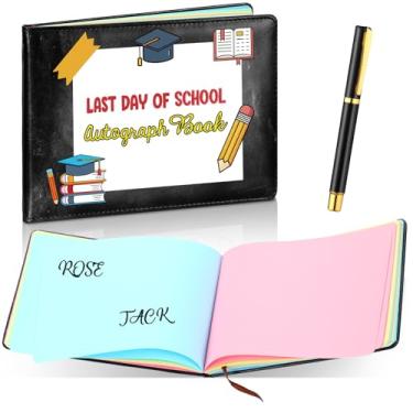 Imagem de Gueevin Livro de autógrafos de graduação ano escolar lembrancinhas de formatura e presentes livro de autógrafos classe de 2026 para assinaturas fim de ano escolar diário decorações de festa