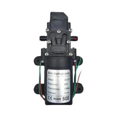 Imagem de Bomba De Diafragma Mini De Alta Pressão 12V 120PSI 60W 5L/min Para Máq