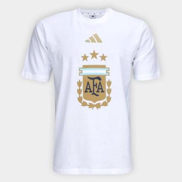 Imagem de Camiseta Seleção Argentina 2026 Masculina - Adidas, Branco, GG