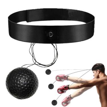 Imagem de Bola de Reflexo de Boxe | Equipamento de Coordenação Motora para Treino,Kit de Boxe com Bola de Reflexo,Para Alívio do Estresse Velocidade de Reação e Aperfeiçoamento para