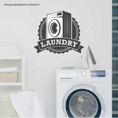 Imagem de Adesivo De Lavanderia Laundry Mod01 - Lojinha Da Luc Adesivos