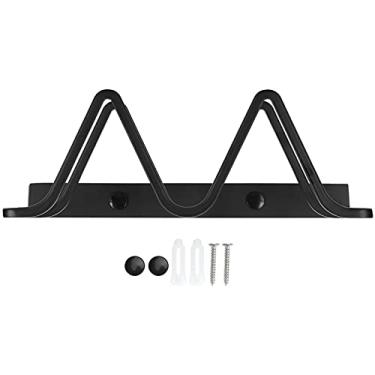 Imagem de Espaço de alumínio pote tampa rack placa corte titular organizador armazenamento cozinha para uso doméstico preto 23x3.5x10cm