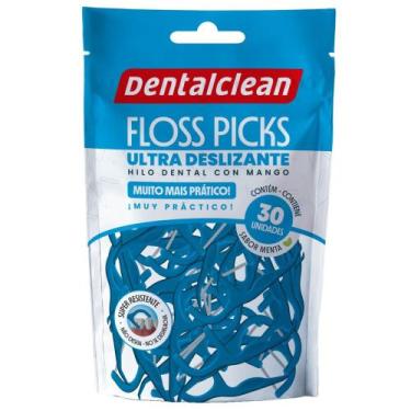 Imagem de Fio Dental Dentalclean Floss Picks Sabor Menta 30 Unidades