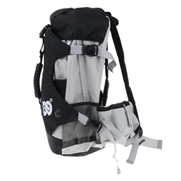 Imagem de Mochila de ombro duplo para skate e patins Quad - preta, 45x32x18cm