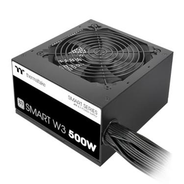 Imagem de Thermaltake Fonte de alimentação Smart W3 Series 80Plus certificada 500W; ATX v3.1 Spec; ventilador FDB de 120 mm; 5 anos de garantia; PS-SPW-0500NNFAWU-1