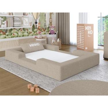Imagem de Cama Montessoriana Berço Ninho 100 Espuma Keiko - Keiko Colchões, Bege