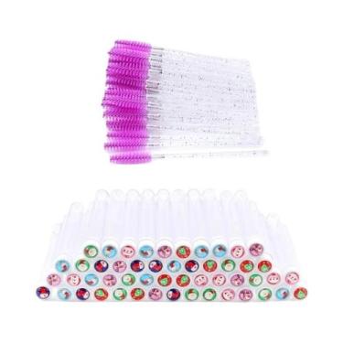 Imagem de Tubos Reutilizáveis Para Escovas De Cílios De Natal Com Varinhas De Rí