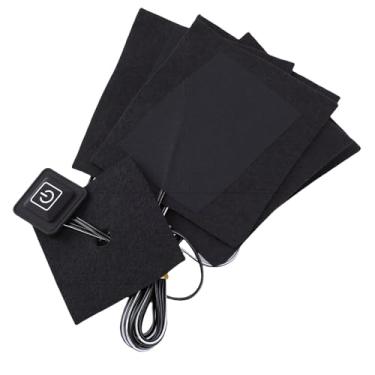 Imagem de Generic Almofada de Aquecimento Elétrica Portátil Aquecedor de Roupas Alimentado por Usb para Esqui No Inverno, Material de Fibra de Carbono, Ideal para Atividades Ao Ar Livre