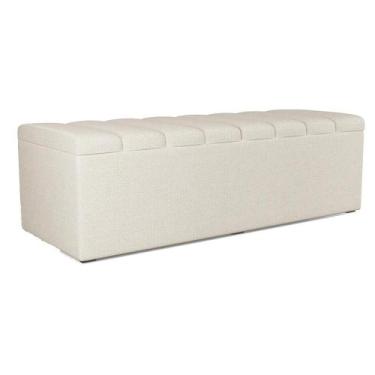 Imagem de Recamier Calcadeira Bau 160 cm Dalia Linho Artte - Arte das Cabeceiras