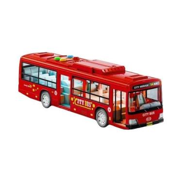 Imagem de Ônibus Urbano Gigante De Brinquedo Para Crianças Com Luzes, Sons E Abe