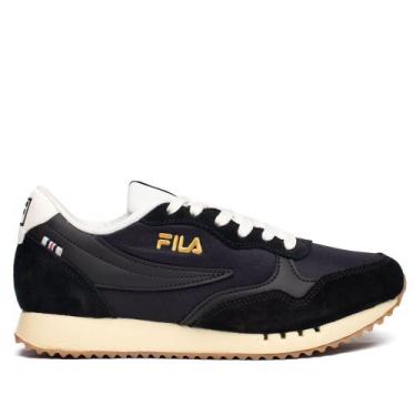 Imagem de Tênis Masculino Fila Euro Jogger Vintage 90' Preto/Bege, Preto, Bege, 