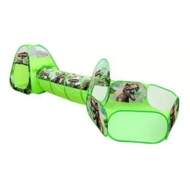 Imagem de Barraca Princesas Ou Dinossauro 3 Em 1 Túnel Cesta Casinha - DM TOYS