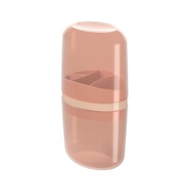 Imagem de Porta Escova de Dente com Tampa Bulky 10447/0344 Coza Rosa Blush