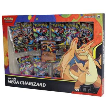 Imagem de Pokémon TCG Box Coleção Mega Charizard Y ex Copag