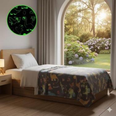 Imagem de Cobertor manta infantil brilha no escuro 2x1,50 varias estampas - sulm