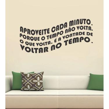 Imagem de Adesivo Decorativo De Parede Frase Aproveite Cada Minuto