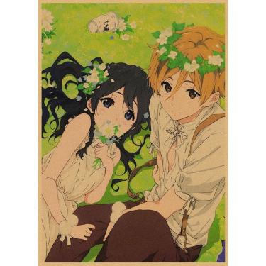 Imagem de Pôster pintando papel kraft retrô Tamako Love Story Anime