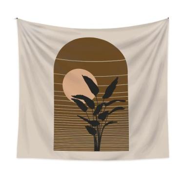 Imagem de Tapeçaria, planta, flor, parede, microtecido, 150x130cm, decoração de 