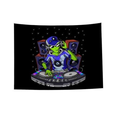 Imagem de Tapeçaria Alien Wall Room Aesthetic 150x130cm, microtecido - yiweisai