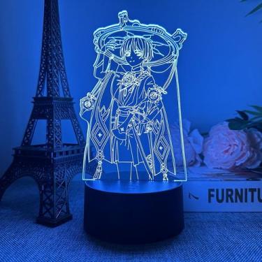 Imagem de Luz noturna LED 3D Plants Zombies Wanderers que mudam de cor - yiweisa