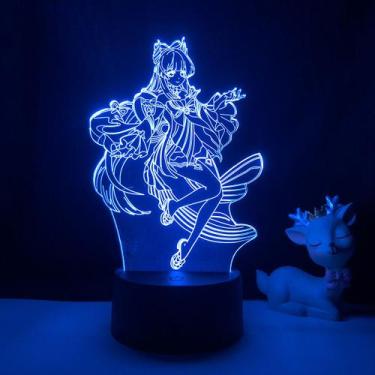 Imagem de Luz noturna LED 3D Plants vs Zombies Kokomis Color Changing - Yiweisai