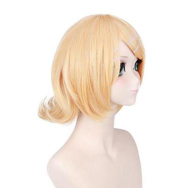 Imagem de Peruca de cosplay Kagamines Rin's Lens, fantasia de anime 40cm - yiwei