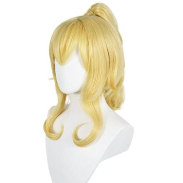 Imagem de Peruca de cosplay Genshin Impact Gunnhildrs para cabelo sintético - yi