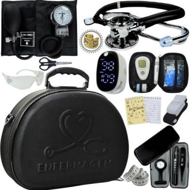 Imagem de Kit Enfermagem Maleta Medica Super Luxo Completa Promocao - Love Saude