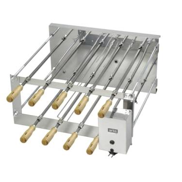 Imagem de Churrasqueira Rotativa Inox 9 Espetos a Carvão Bivolt Arke