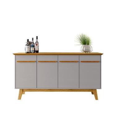 Imagem de Aparador Buffet Opala Naturalle/Off White - Bechara - JB Bechara