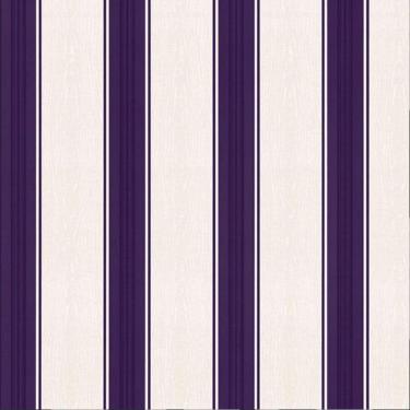 Imagem de Papel De Parede K&G Listrado Roxo Branco Vinílico Lavável