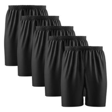 Imagem de Kit 5 Calção Short Futebol Basquete Vôlei Bermuda Dry Treino Academia-Masculino