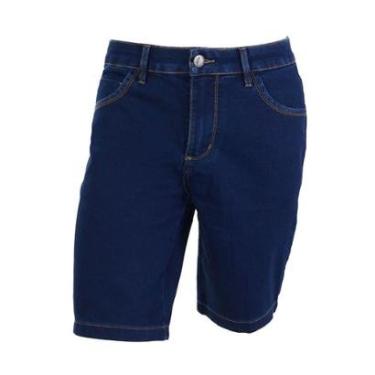 Imagem de Bermuda Jeans Masculina Lado Avesso Rodrigo Azul - LH248-Masculino
