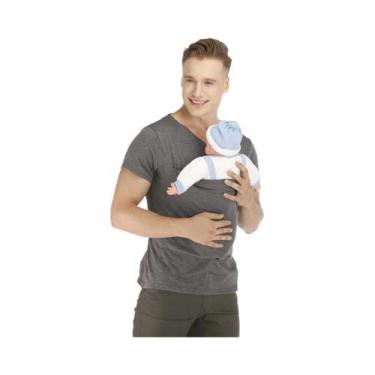 Imagem de Camiseta De Verão De Manga Curta Para Gestantes Com Bolso Canguru Para