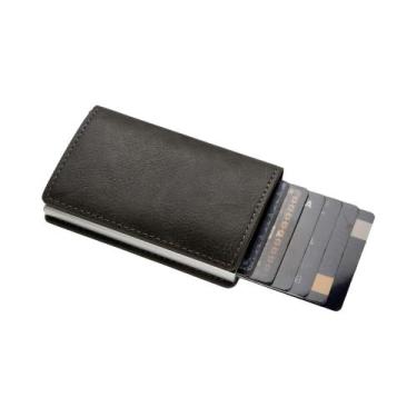 Imagem de Porta-cartões De Crédito Slim Minimalista Com RFID, Carteira Antifurto