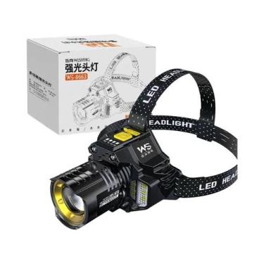 Imagem de Lanterna De Cabeça LED Recarregável Com Sensor De Movimento, Farol COB