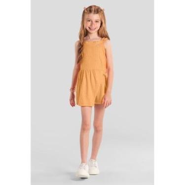 Imagem de Macaquinho infantil menina quadriculado Brandili-Feminino