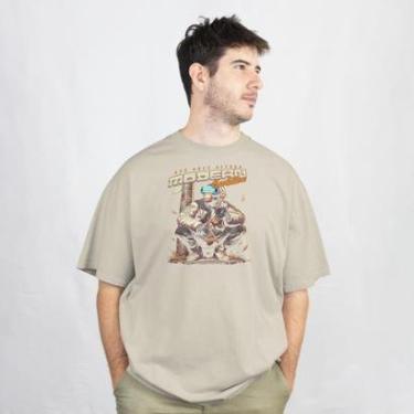 Imagem de Camiseta Masculina Evolution Manga Curta Casual Leve e Confortável em Algodão do P ao G...