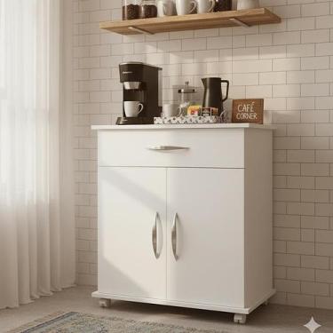 Imagem de Balcão Multiuso Funcional com 2 Portas e 1 Gaveta - ECOMMERCE 3000