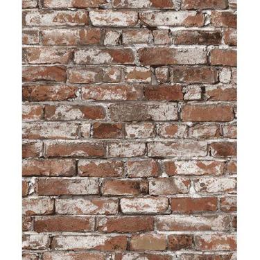 Imagem de Papel de parede vinilico tijolinho barbecue/ Marron. - Edantex