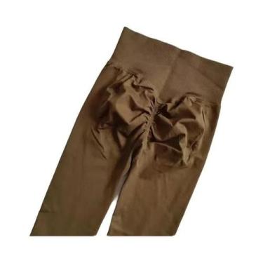 Imagem de Calças de Yoga Seamless de Cintura Alta - Leggings de Secagem Rápida p