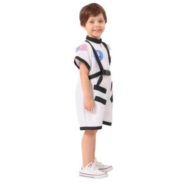 Imagem de Fantasia Infantil Astronauta CURTO LUXO com suspensório - Quimera Kids