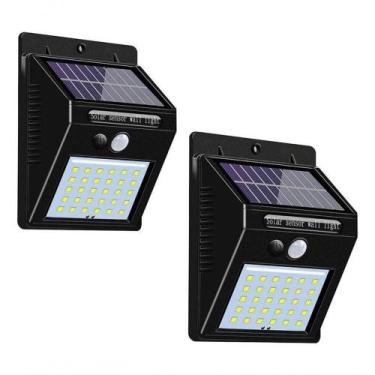 Imagem de Luminária Solar Arandela Kit 2 - 30 Led Sensor De Presença - AQUILAE