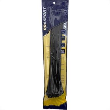 Imagem de Abracadeira Nylon Brasfort 3,6X400 Preto C/100