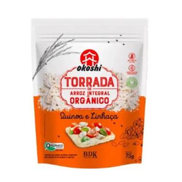 Imagem de Torrada de Arroz Orgânico Quinoa e Linhaça Okoshi 75g