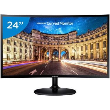 Imagem de Monitor Para PC Full HD Samsung LED Curvo 24 Polegadas Curv